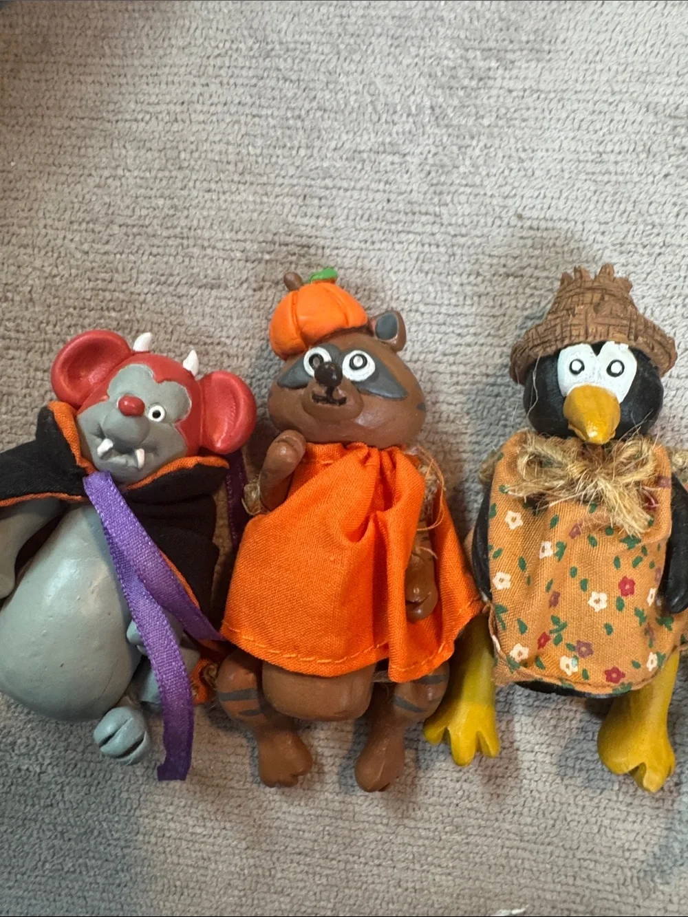 Russ Berrie shelf sitter bird along with friends